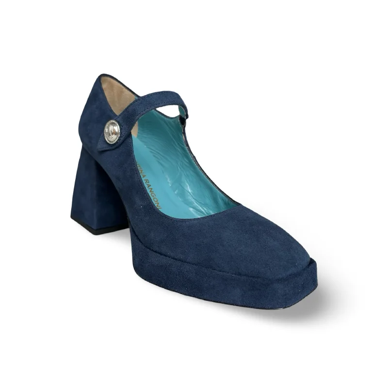 Pluma Navy Maryjane Pump