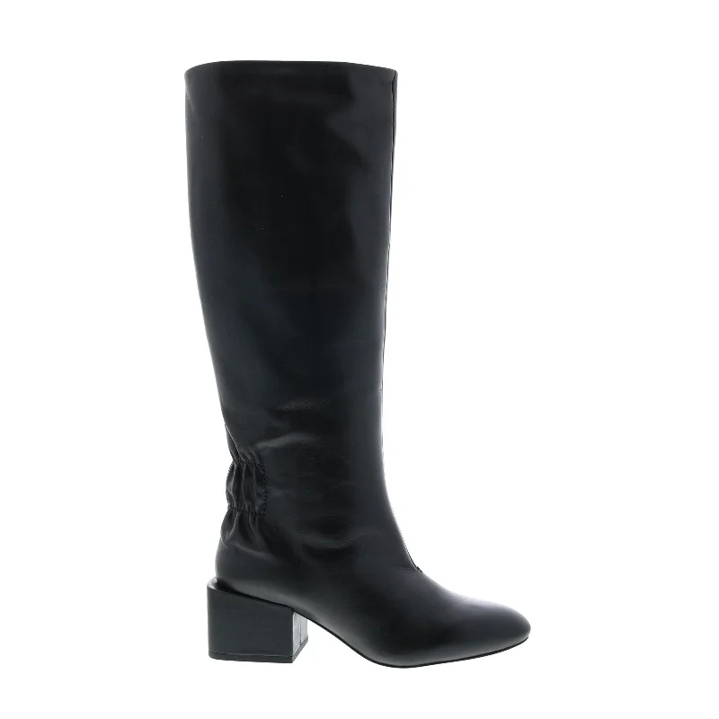 Diesel Jaynet MB Womens Black Leather Zipper Casual Dress Boots