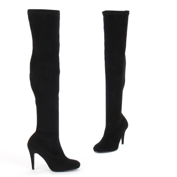 EVALINA - stretch over knee boots