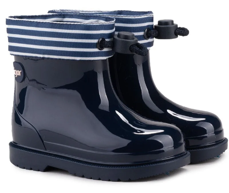 Igor Boy's and Girl's Bimbi Navy Rain Boots, Navy Blue