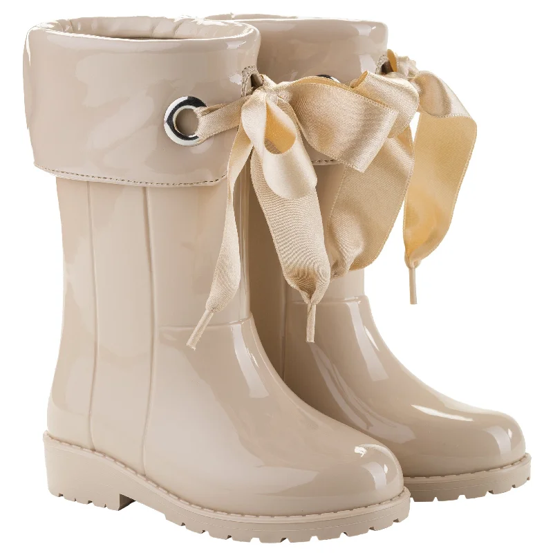 Igor Girl's Campera Charol Boots, Beige