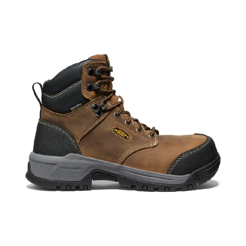 Women's Evanston 6" Waterproof Boot (Carbon Toe)  |  Bison/Black